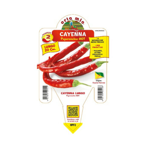 Peperoncino piccante lungo "Cayenna" innestato [Vaso 14cm]