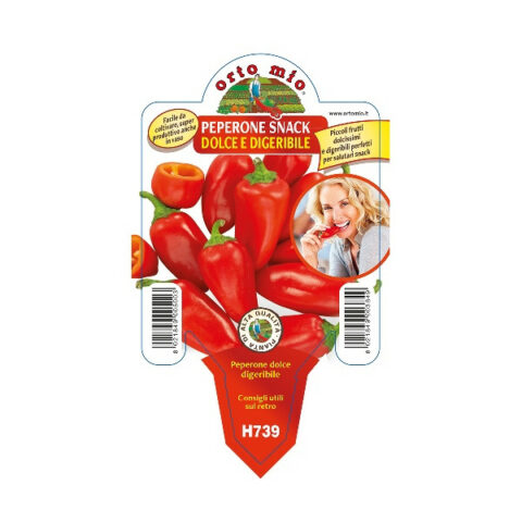 Peperone dolce snack "Trirosso F1" [Vaso 10cm]