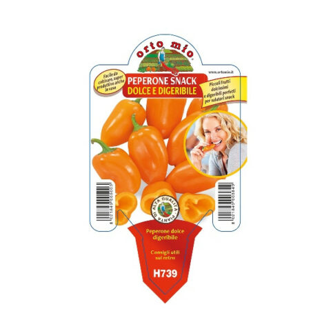 Peperone dolce snack "Triorange F1" [Vaso 10cm]