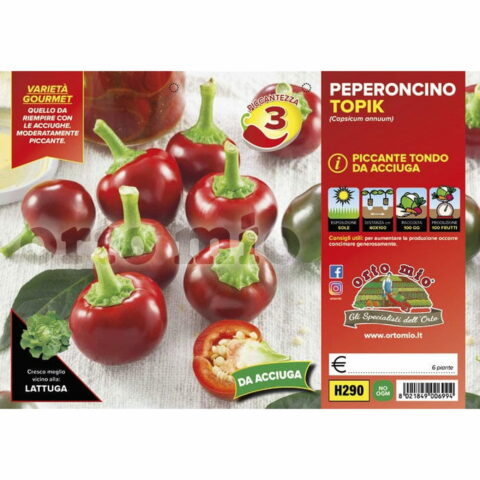 Peperoncino piccante tondo da acciuga "Topik F1"
