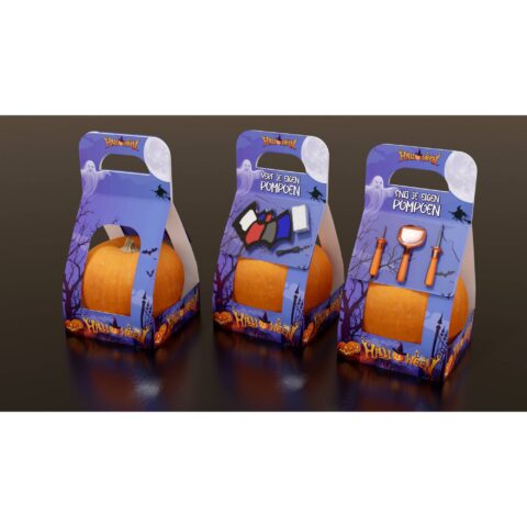 Zucca Halloween + Kit per intaglio - Non commestibile